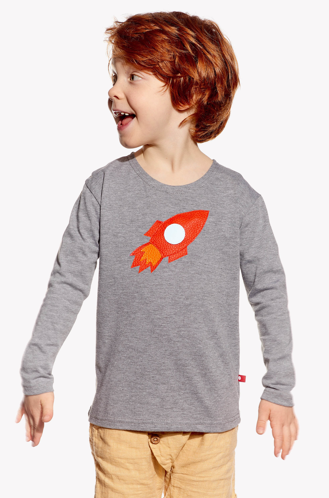 Shirt with rocket
