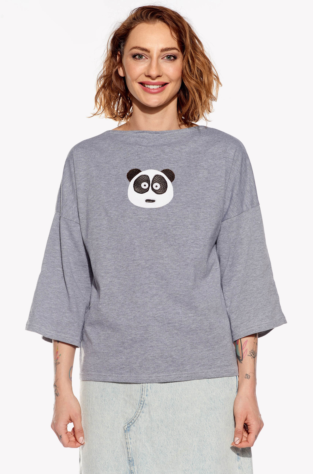 Shirt with panda bear