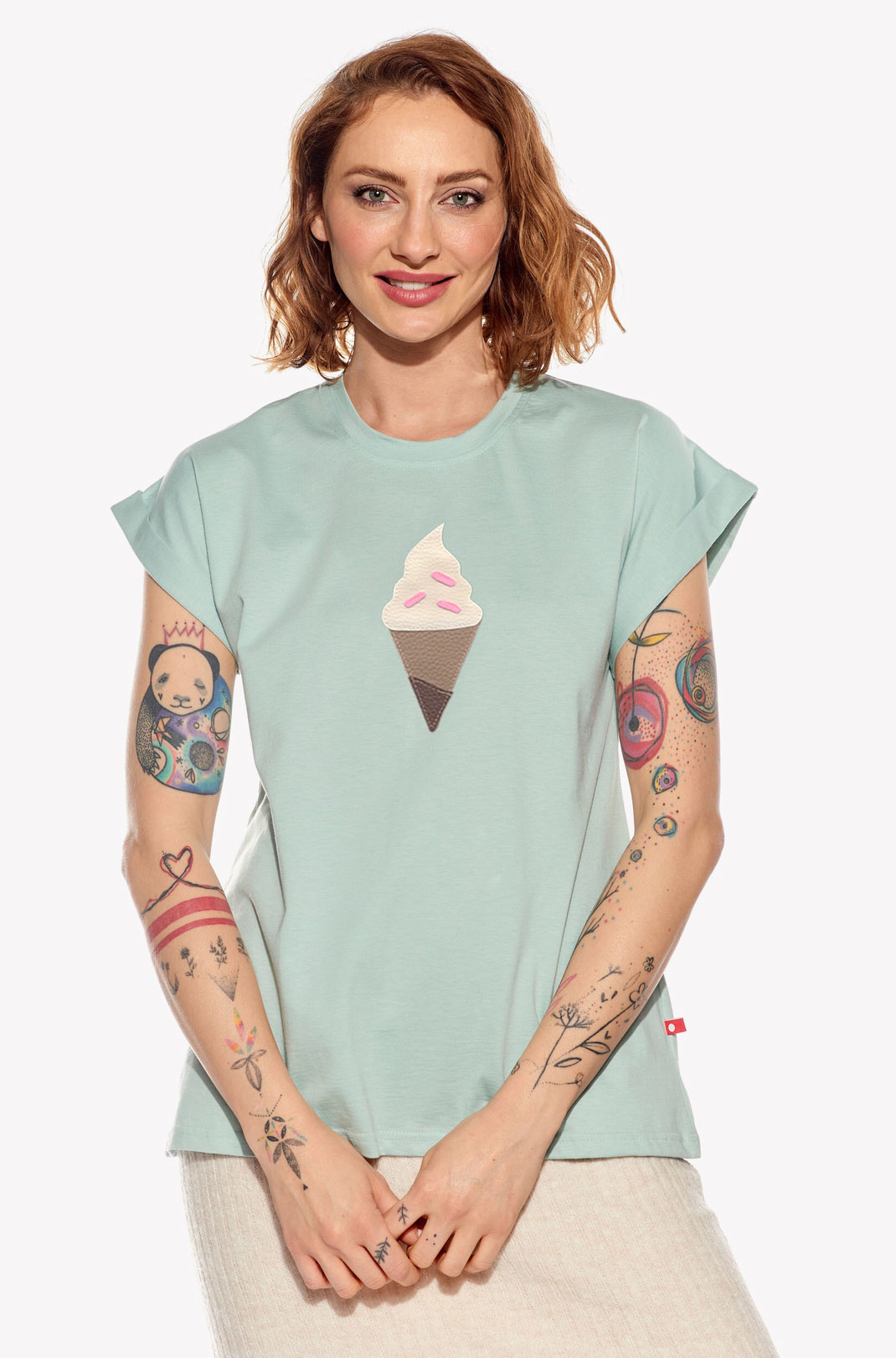 Shirt with ice cream