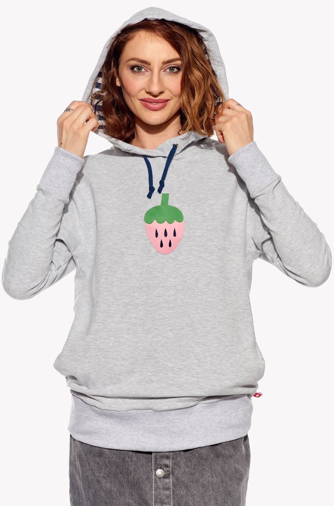 Hoodie with strawberry
