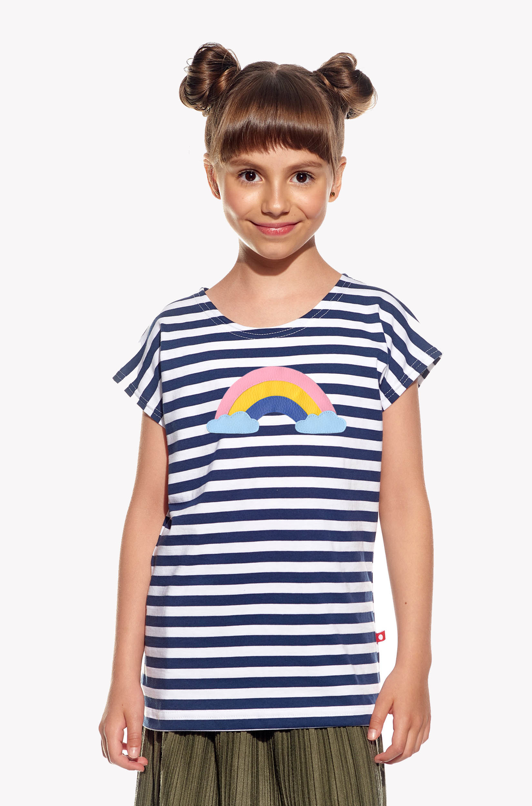 Shirt with a rainbow