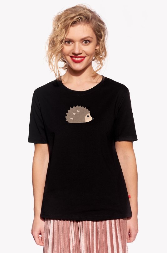 Shirt with hedgehog