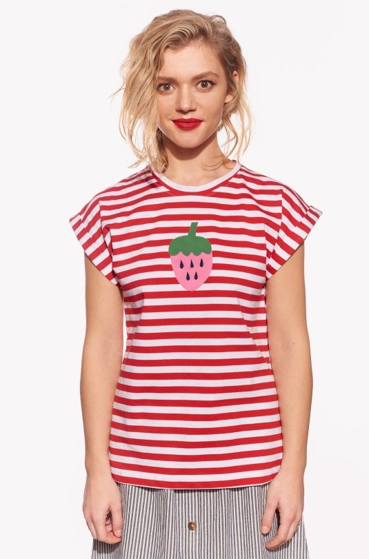 Shirt with strawberry