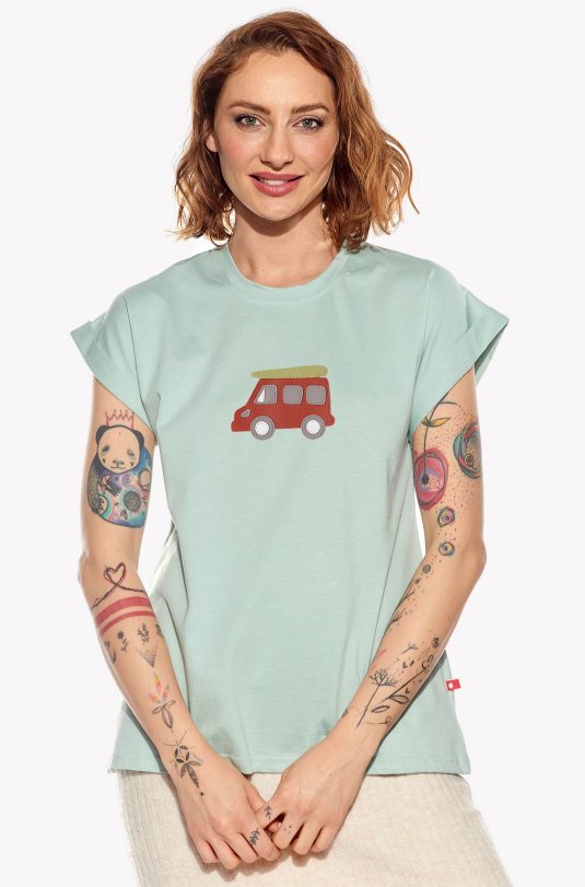 Shirt with caravan