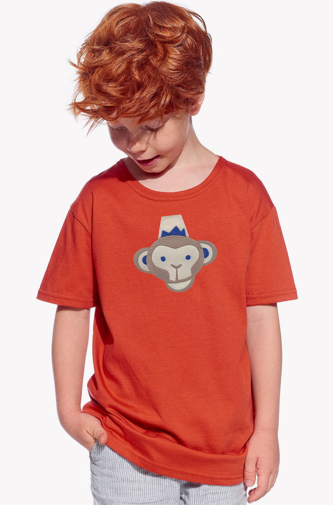 Shirt with a monkey