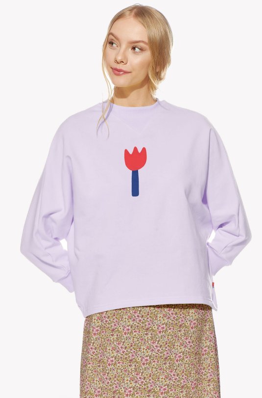 Hoodie with a flower