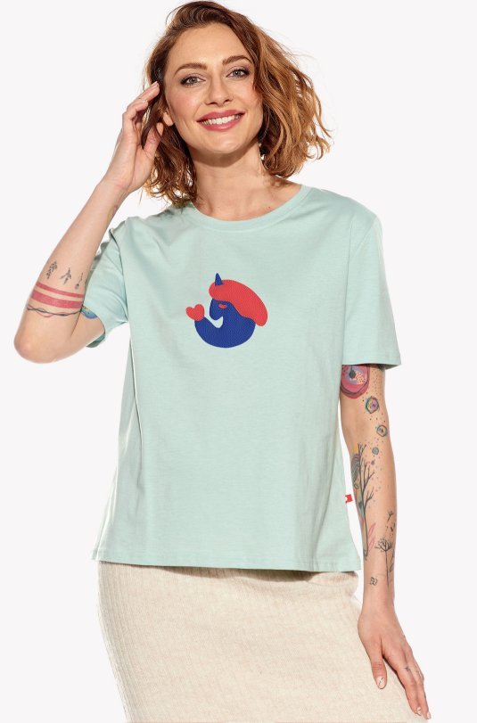 T-Shirt verliebtes Einhorn