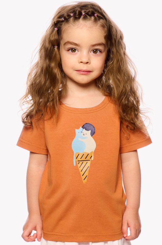 T-Shirt mit Eiscreme