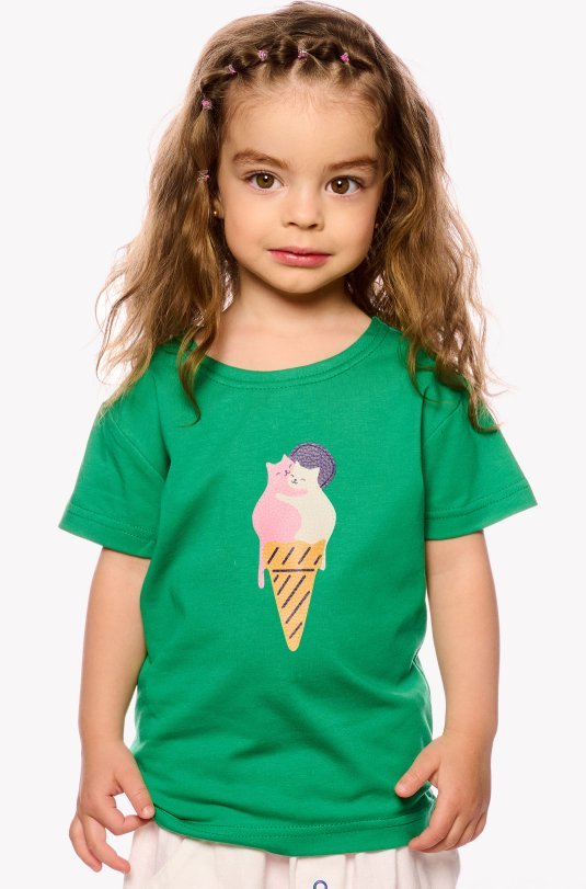 T-Shirt mit Eiscreme