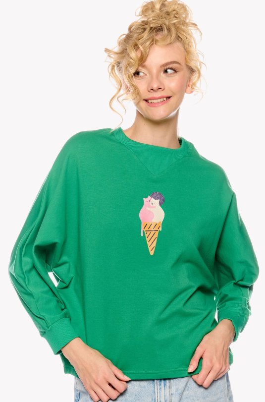 Sweatshirt mit Eiscreme