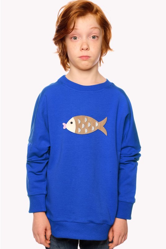 Hoodie with fish