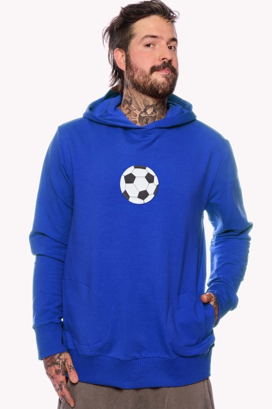 Hoodie with soccer ball