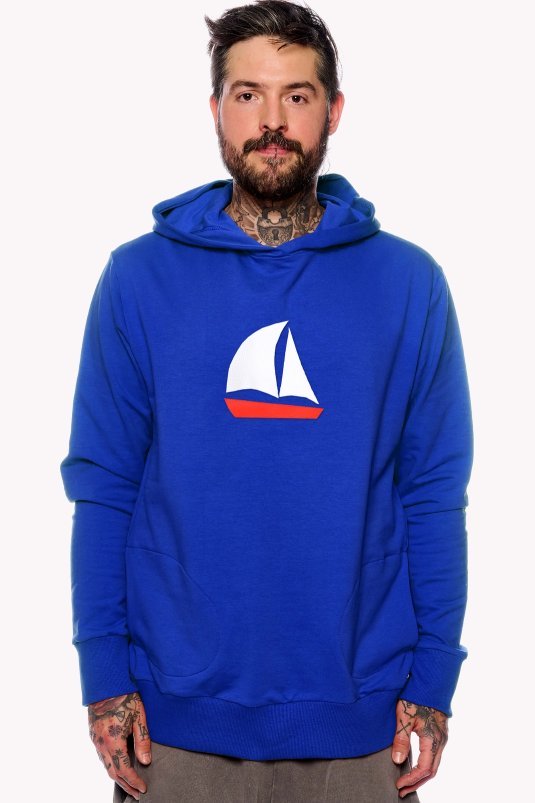 Hoodie with sailboat