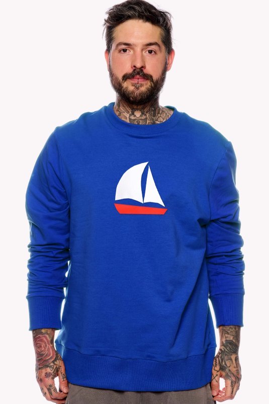 Hoodie with sailboat