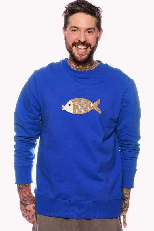 Hoodie with fish