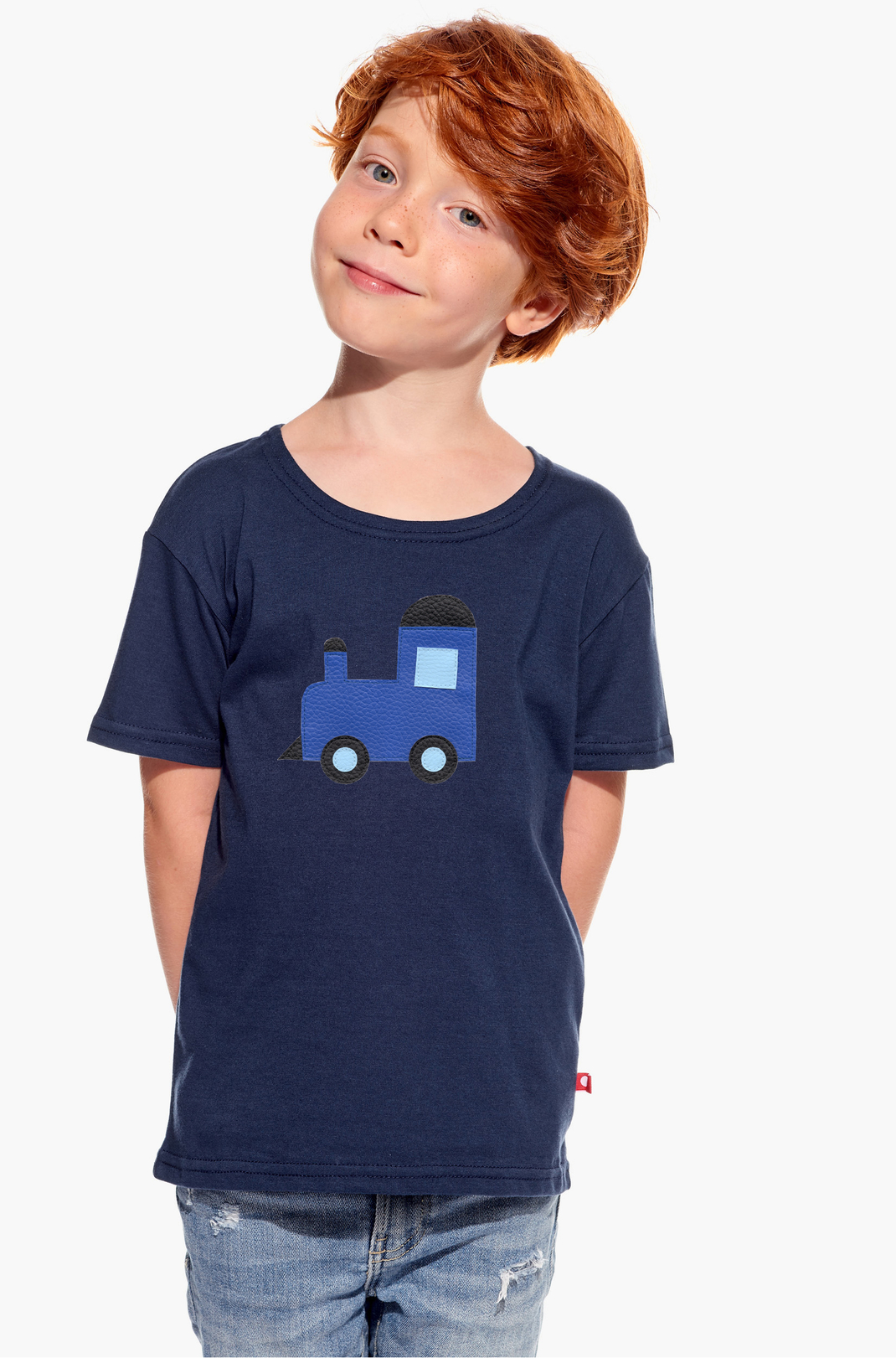 Shirt with train