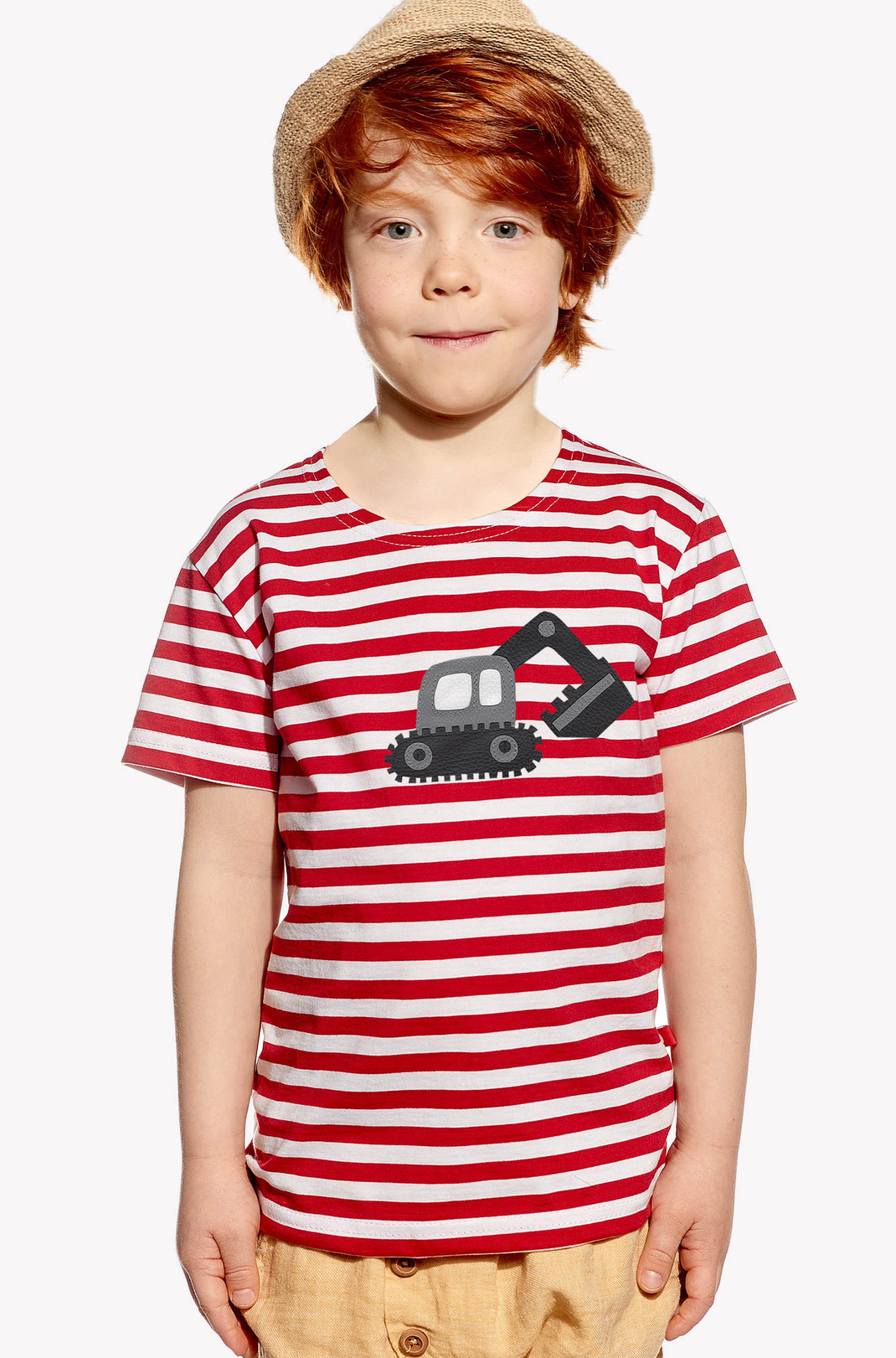 Shirt with excavator