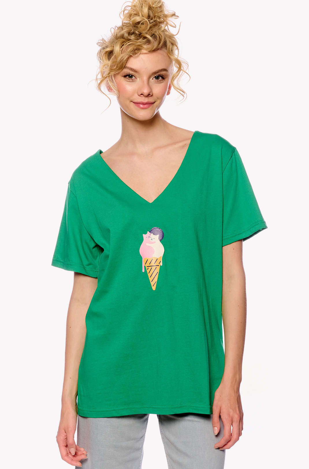 T-Shirt mit Eiscreme