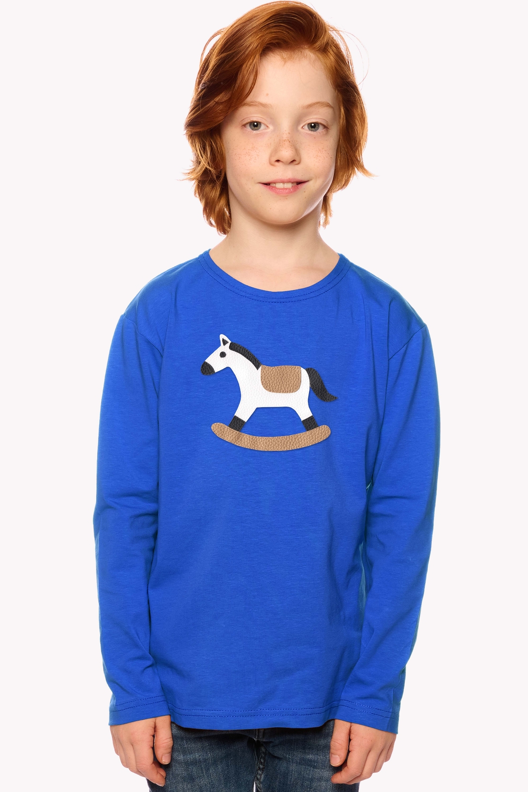 Shirt with rocking horse