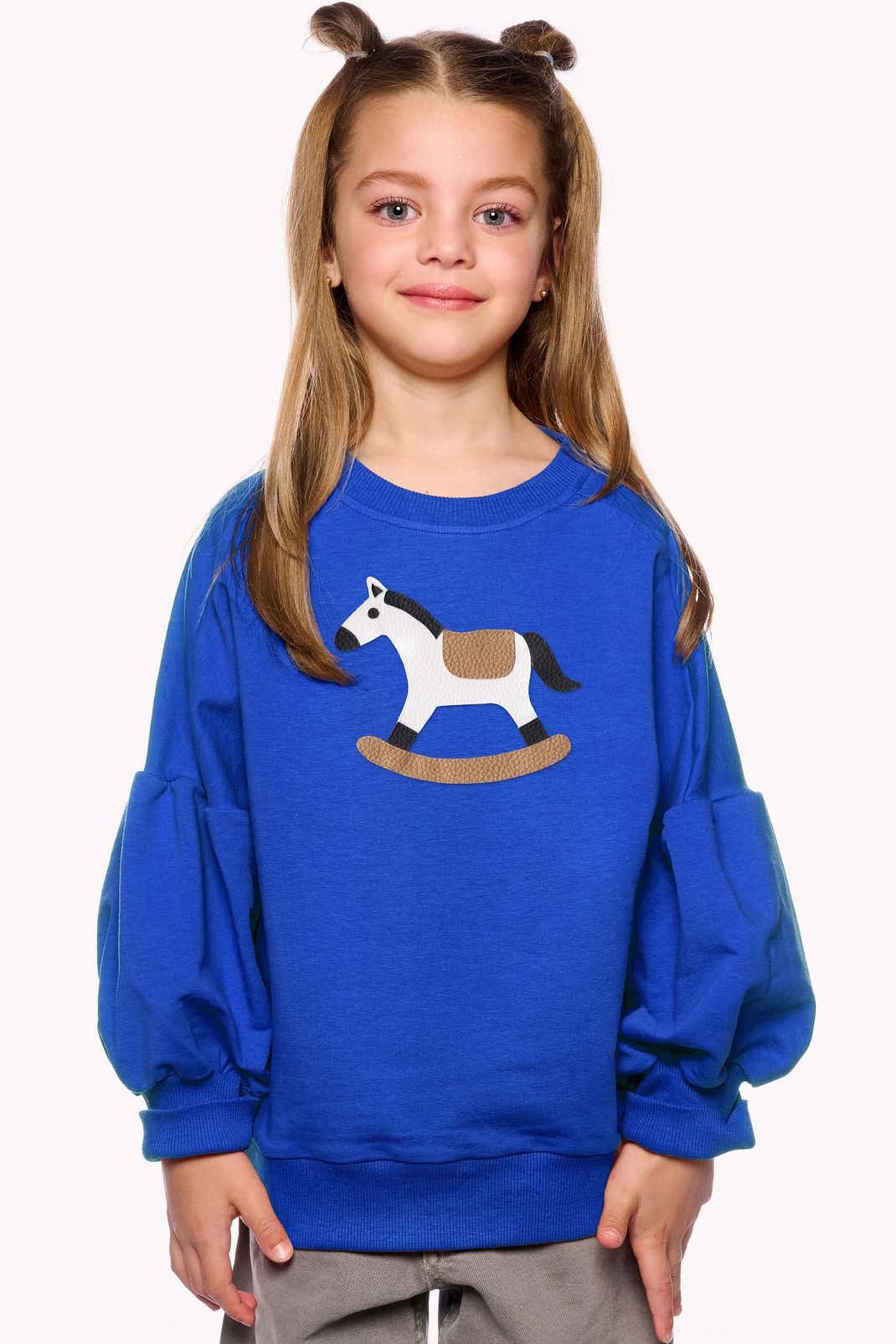 Hoodie with rocking horse