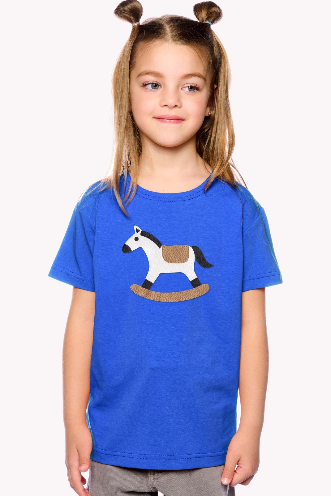 Shirt with rocking horse