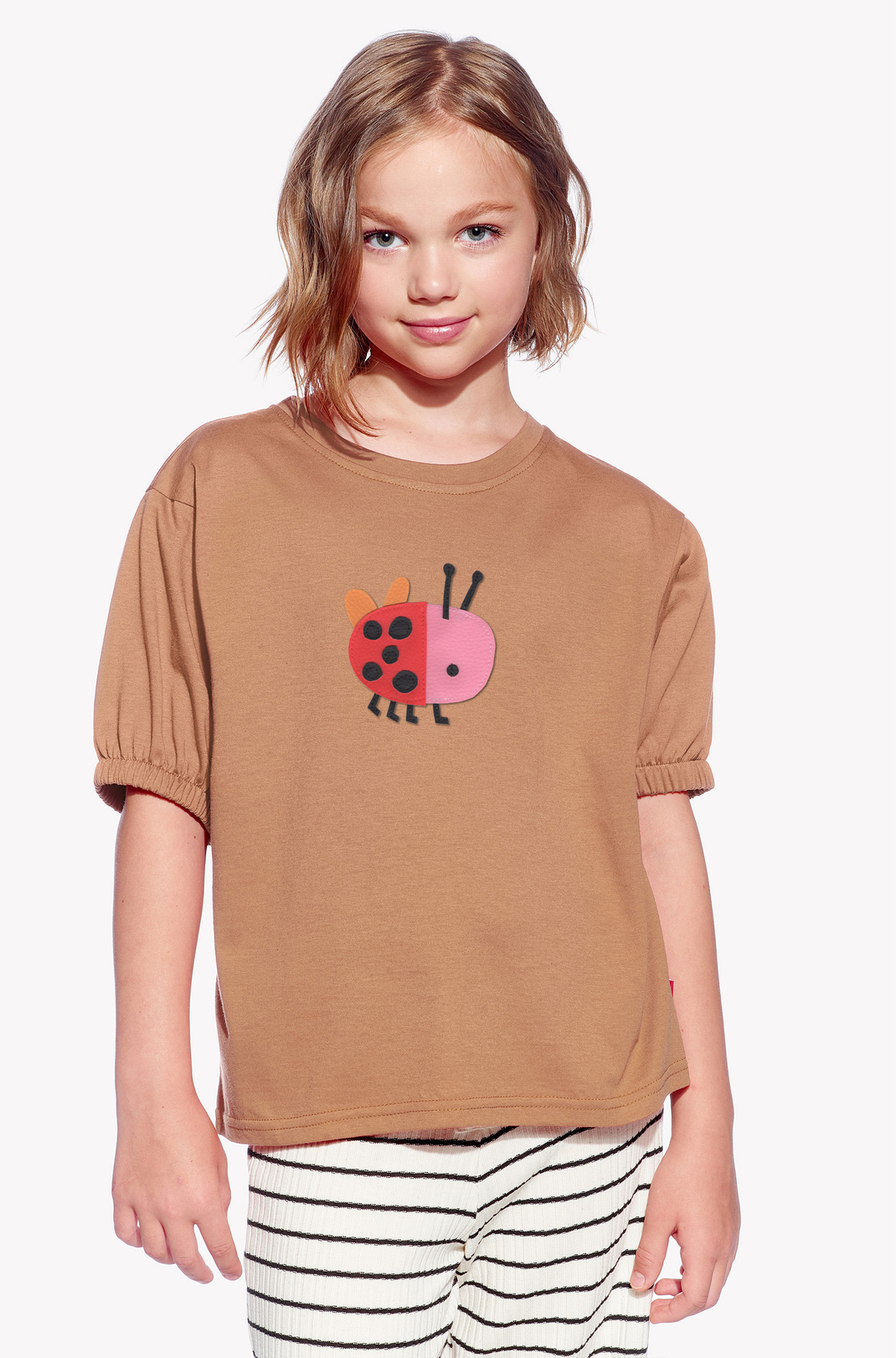 Shirt with a ladybug