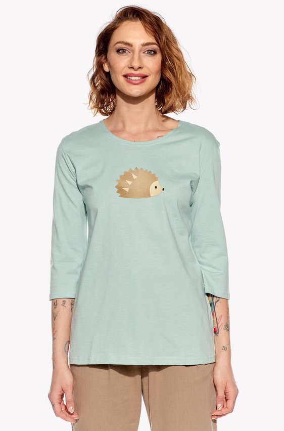 Shirt with hedgehog