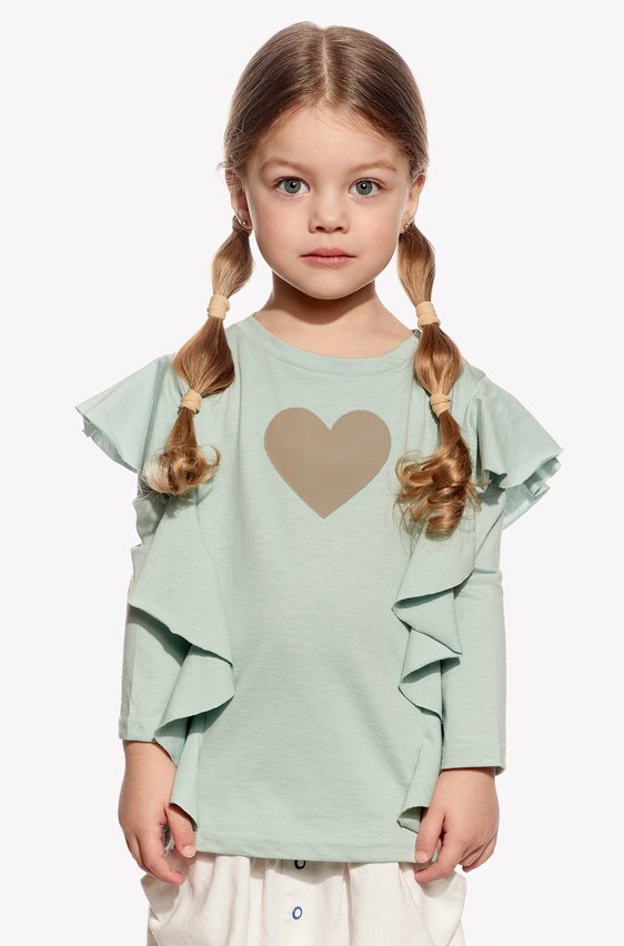 Tričko so srdiečkom