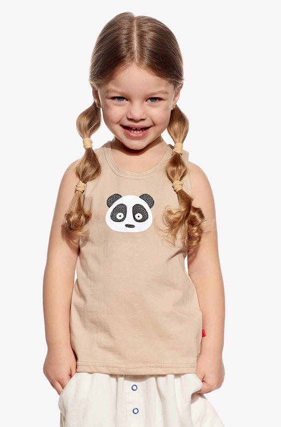 Singlet with panda bear