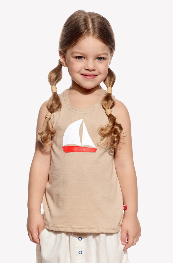 Singlet with sailboat