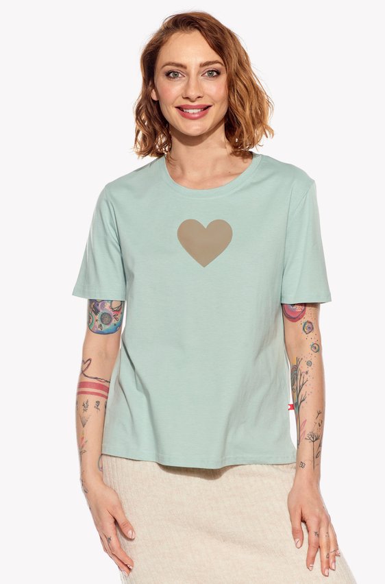 Tričko so srdiečkom