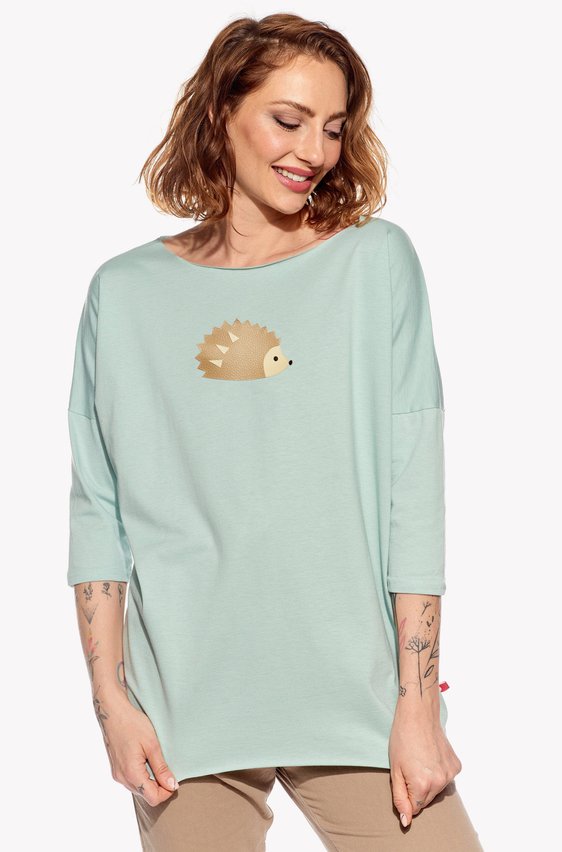 Shirt with hedgehog