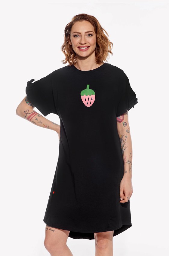 Šaty s jahodou