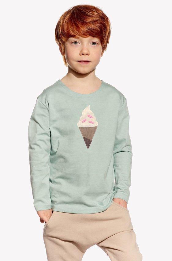 Shirt with ice cream