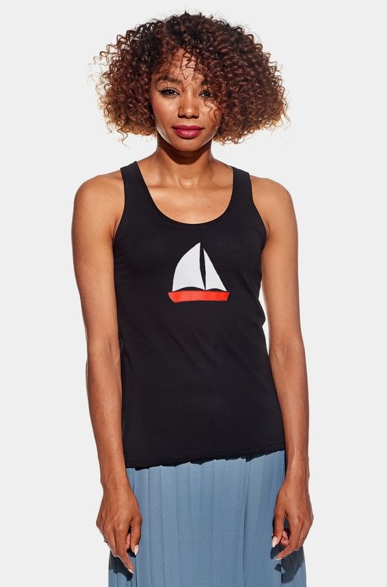 Singlet with sailboat