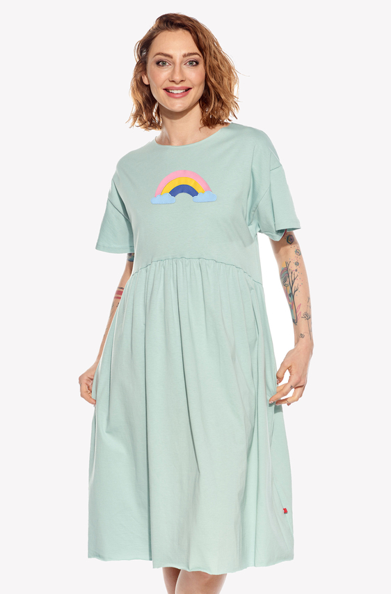 Dresses with a rainbow