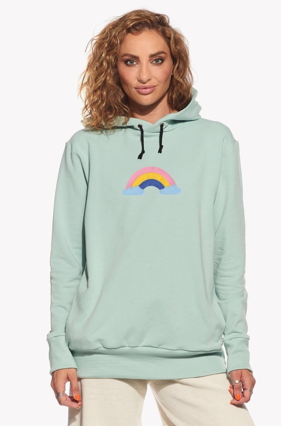 Hoodie with a rainbow