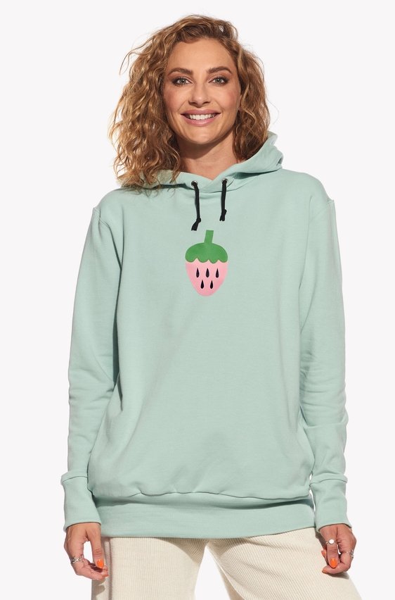 Hoodie with strawberry