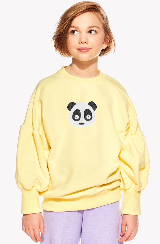 Kapucnis pulóver pandával