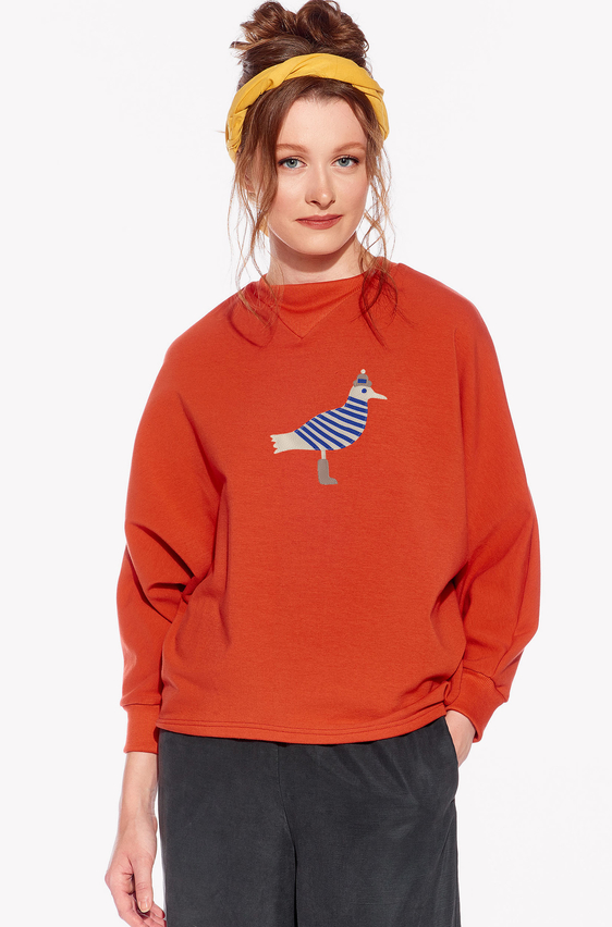 Hoodie with a seagull