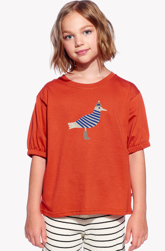 Shirt with a seagull