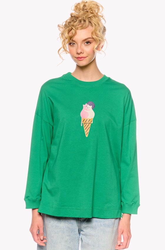 T-Shirt mit Eiscreme