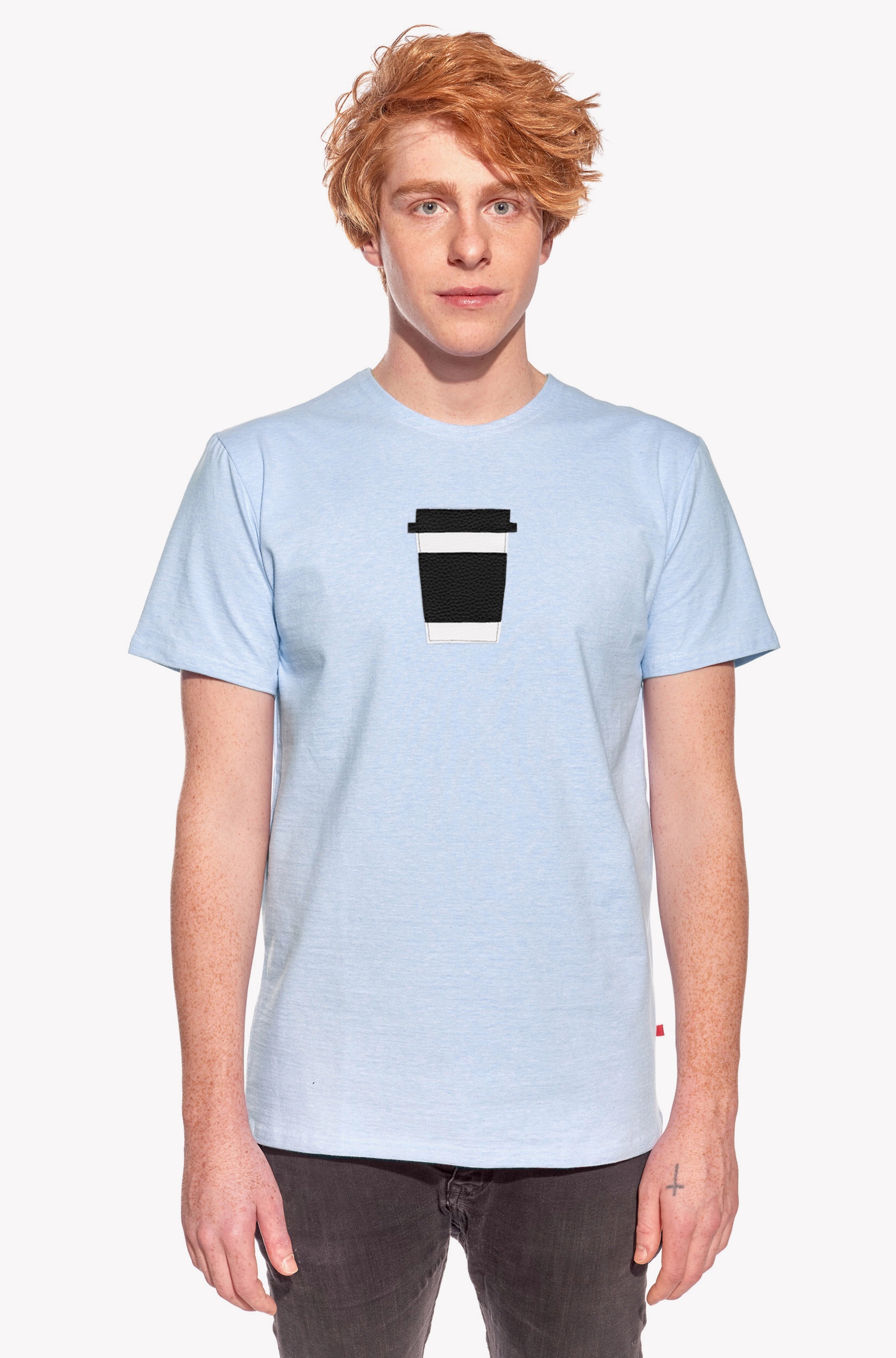 Shirt with coffee