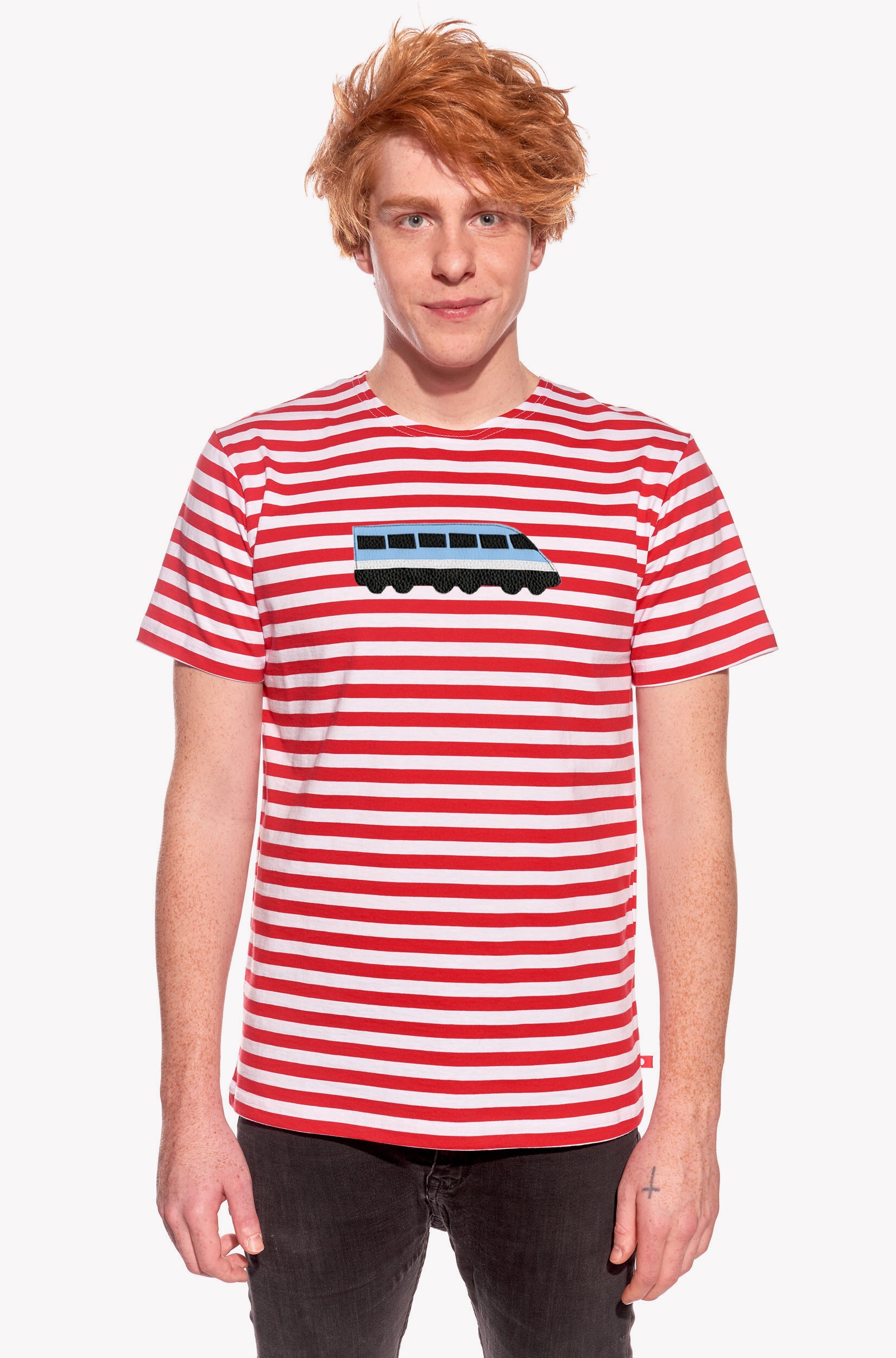Shirt with train