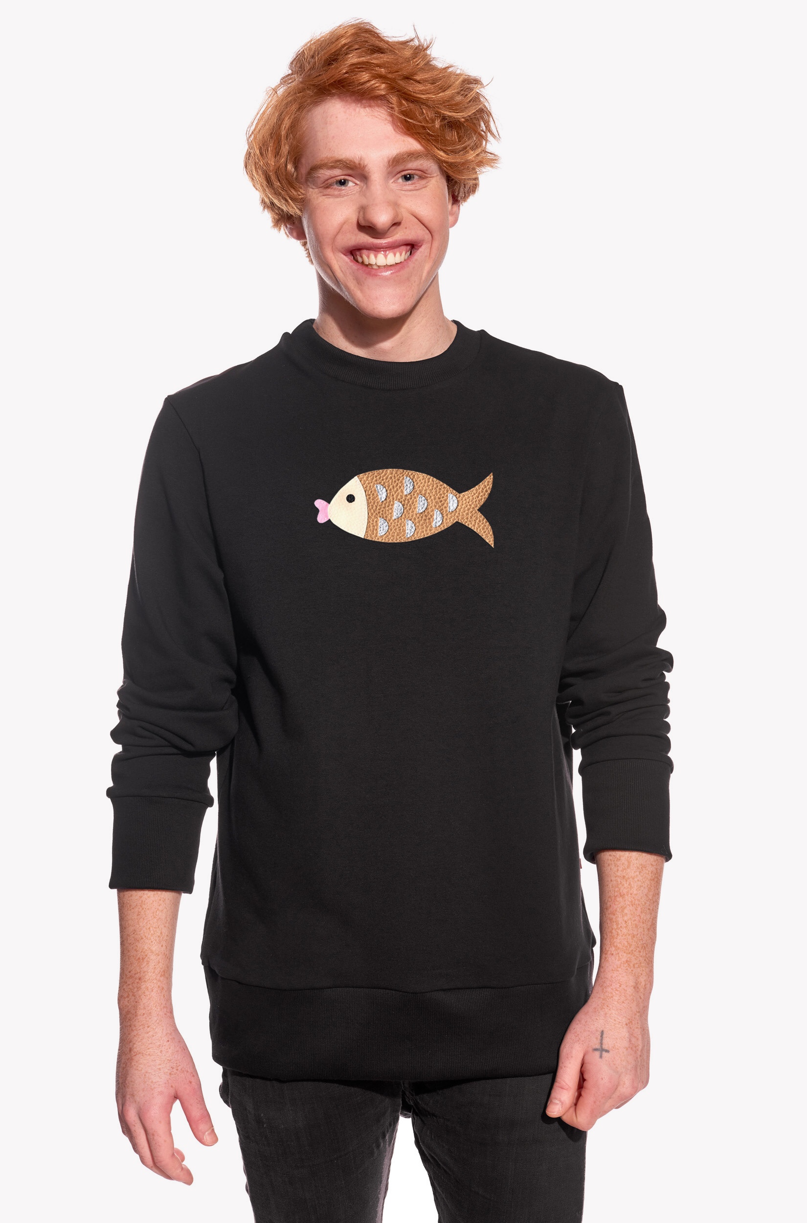 Hoodie with fish