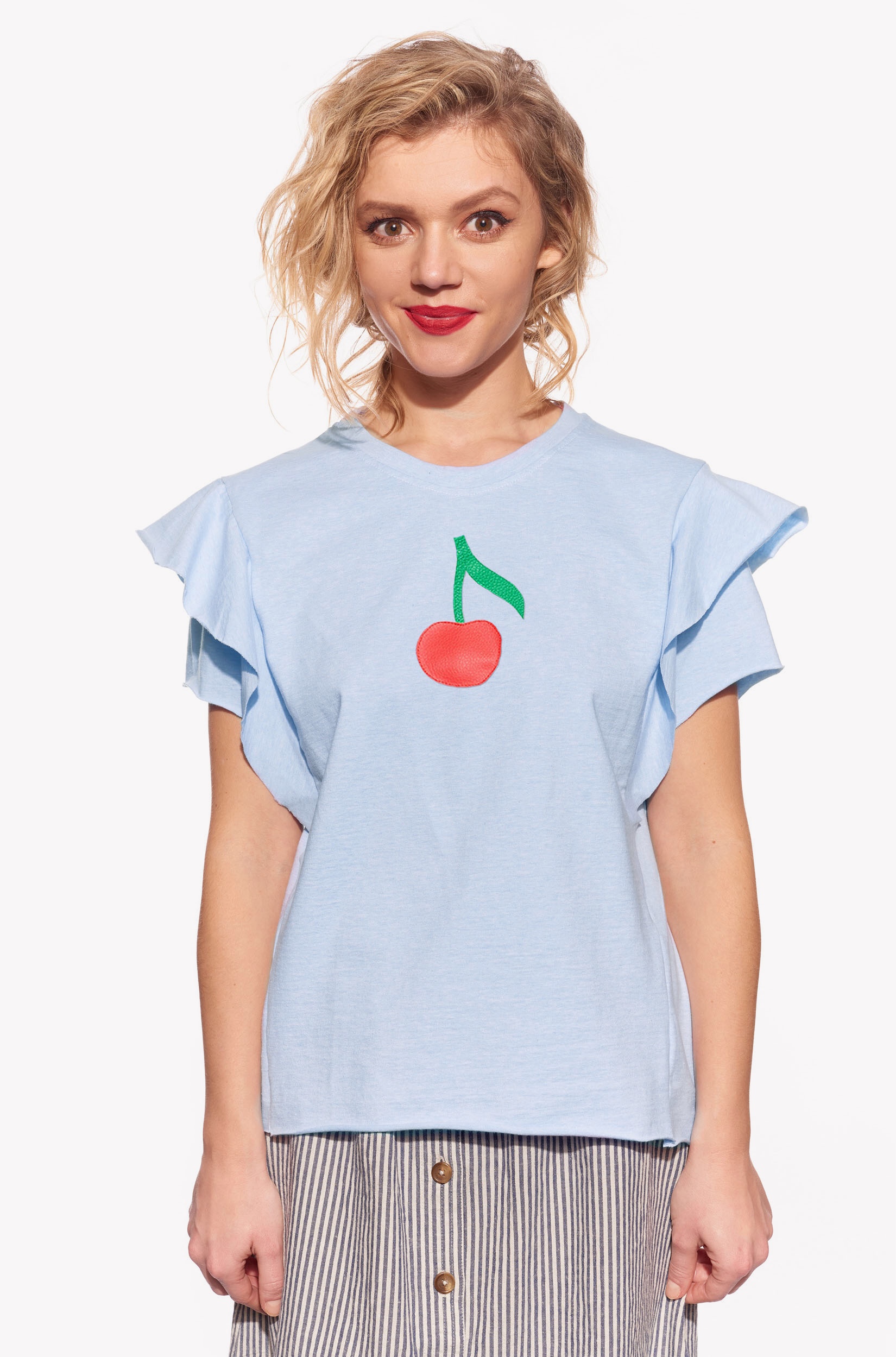 Shirt with cherry