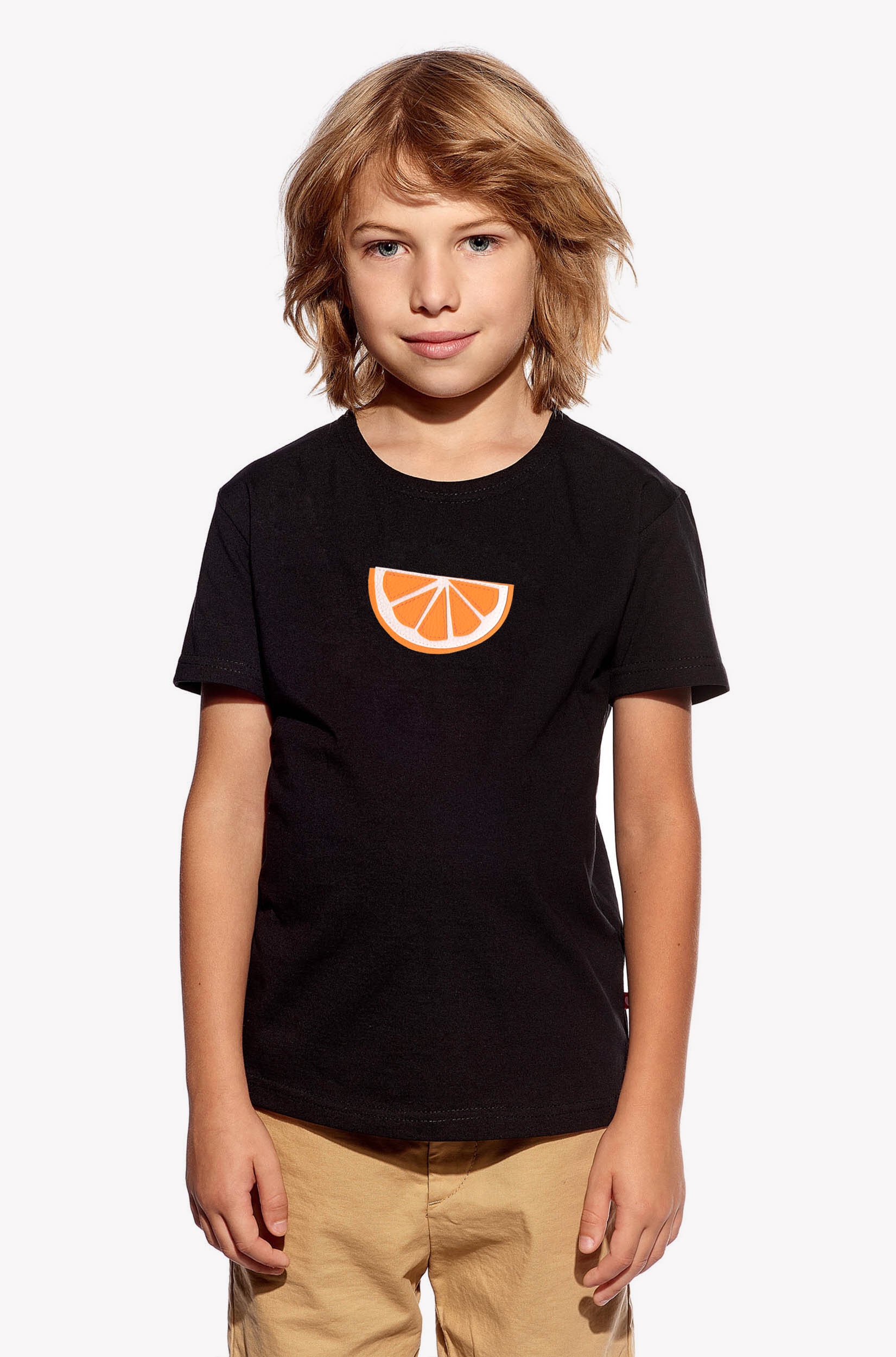 Shirt with orange
