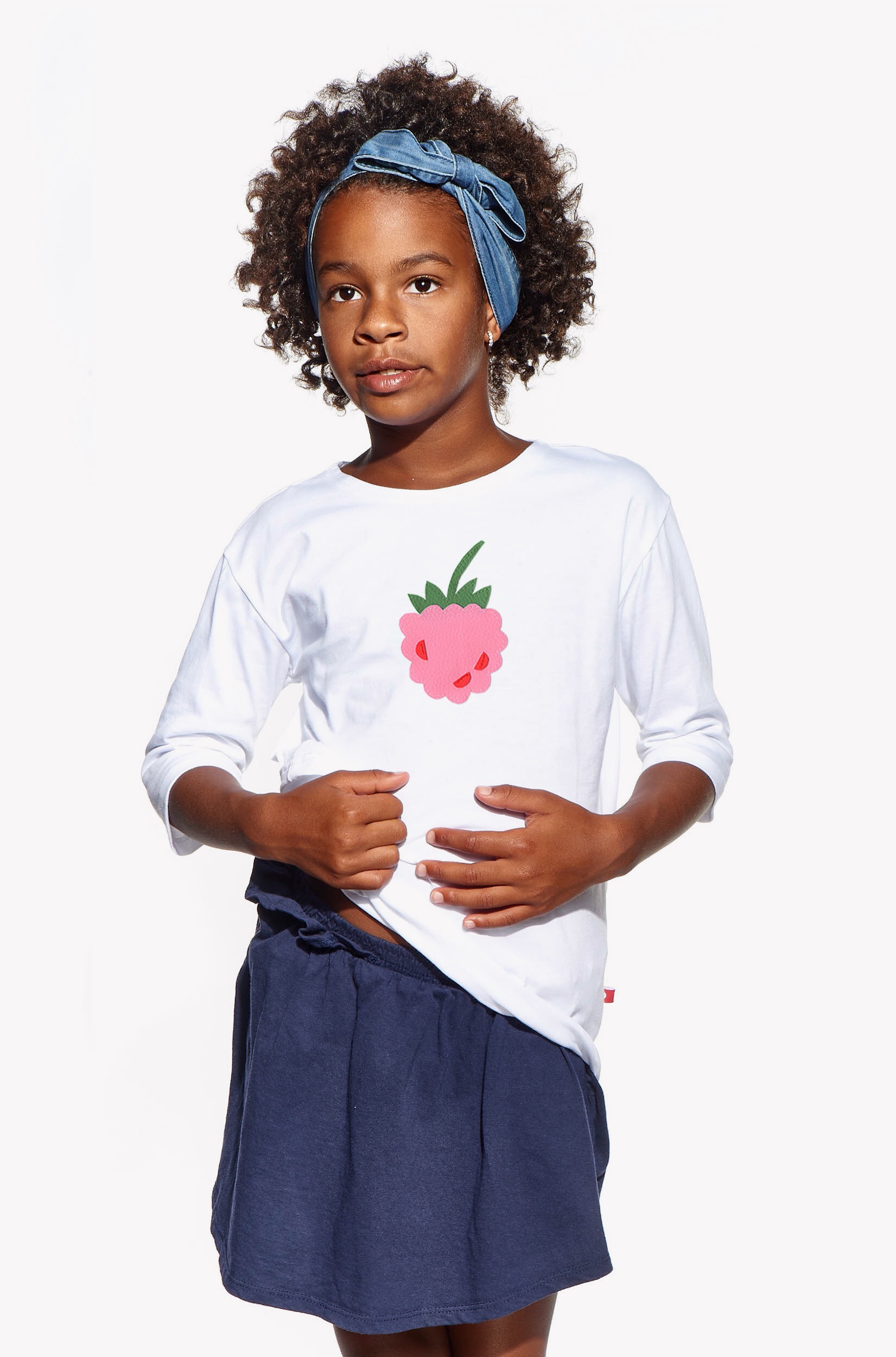 Shirt with raspberry