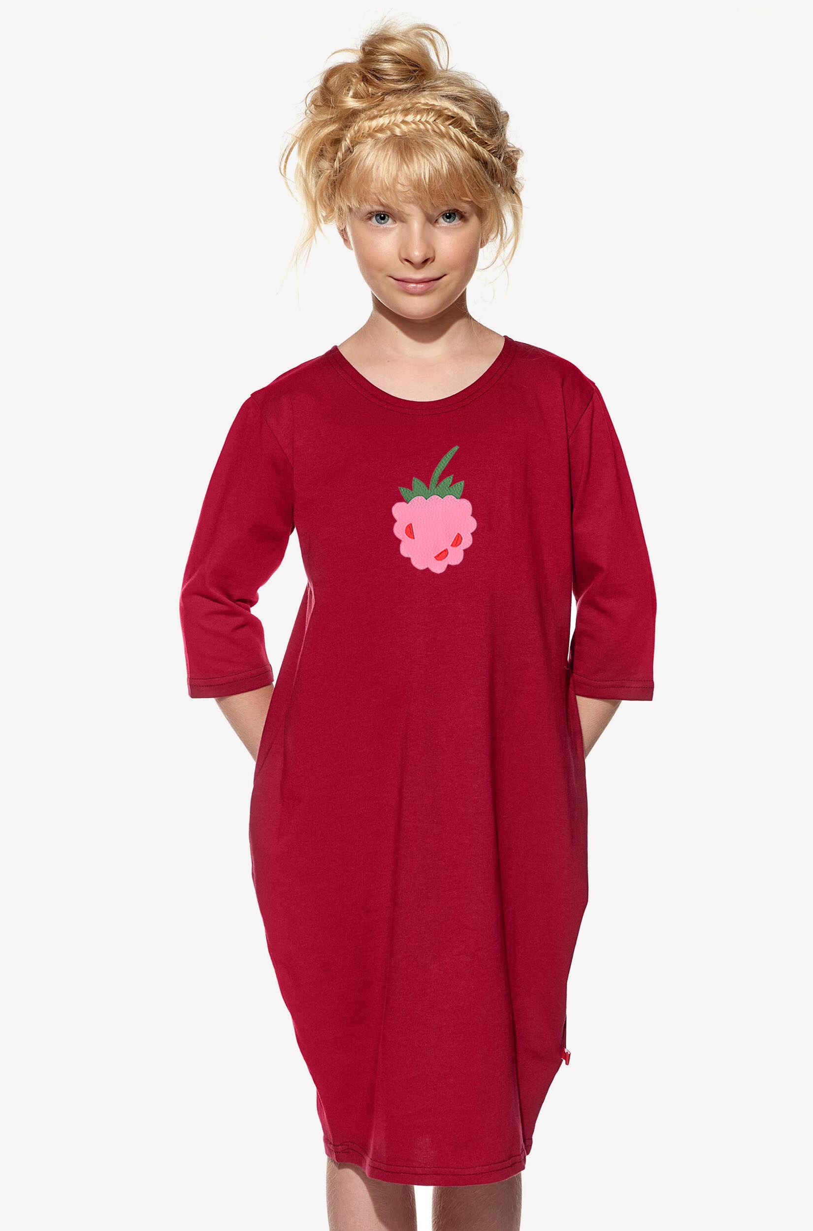 Dresses with raspberry