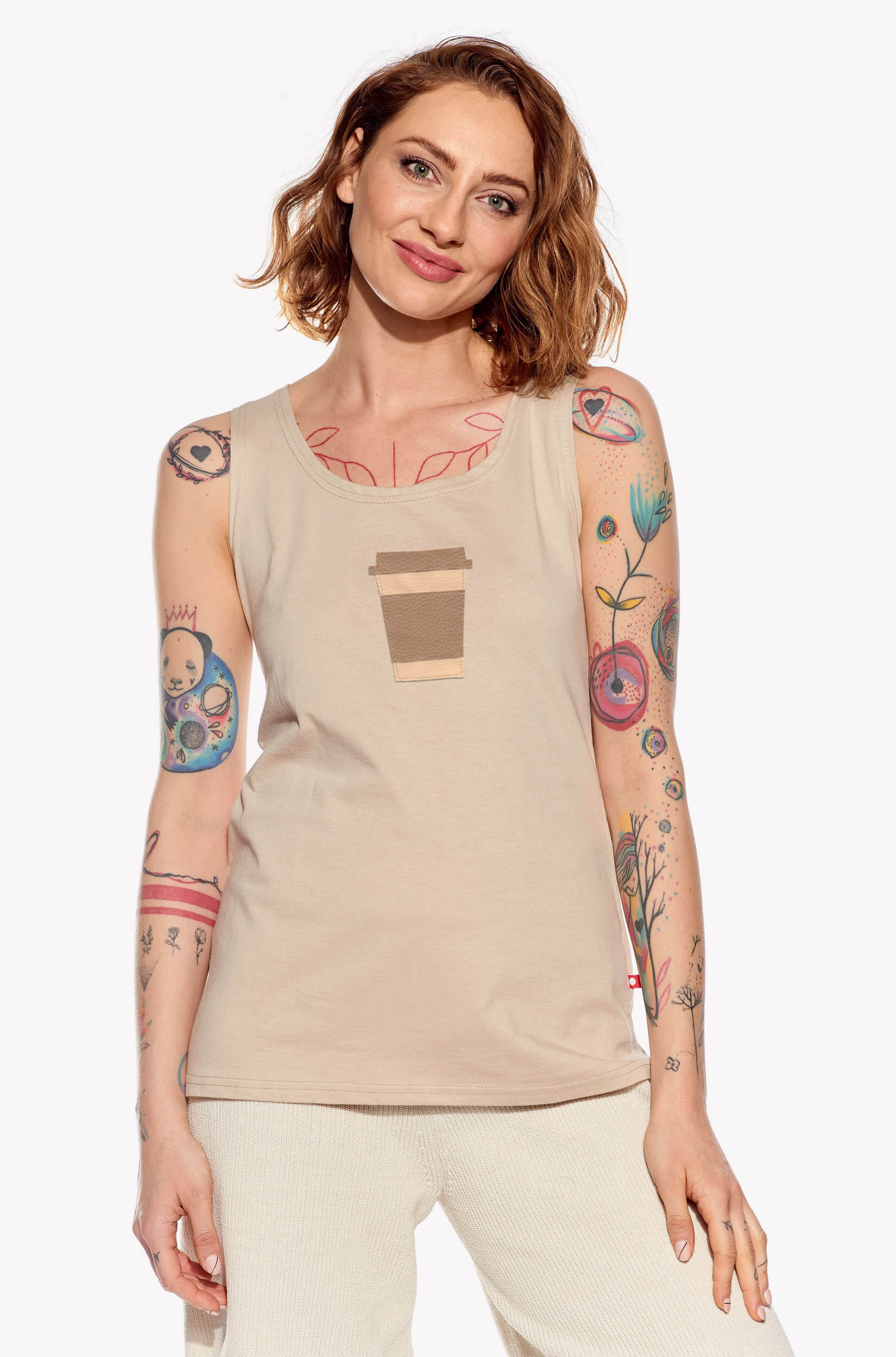 Singlet with coffee